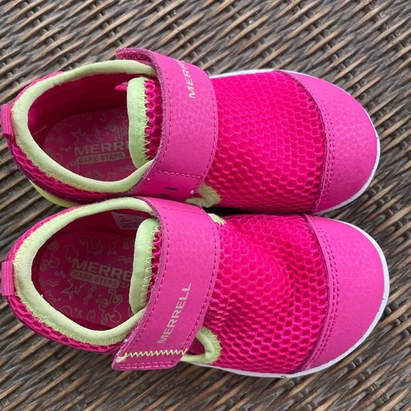 Merrell Baby Girl Bare Steps H2O Sneakers Water Sandals Very Gently Used - Picture 8 of 10